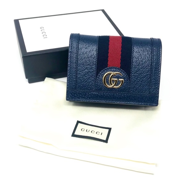Brand New Gucci Ophidia Blue Leather Card Case W… - Picture 4 of 7